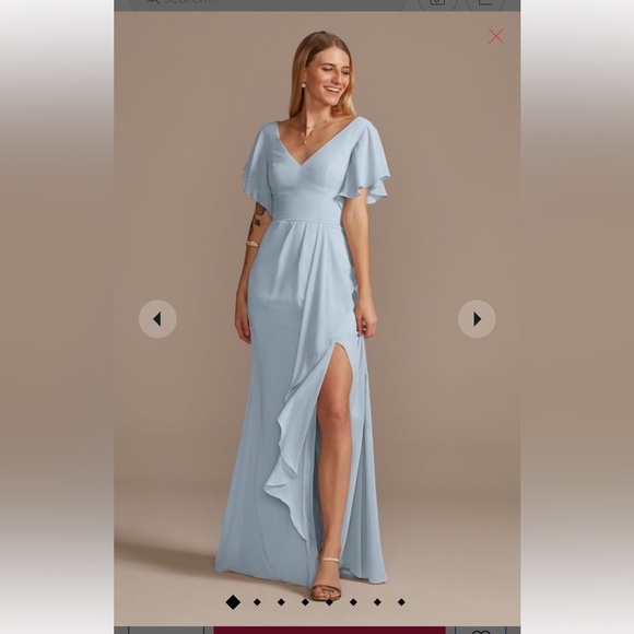 David’s Bridal Lilac Bridesmaid Dress - Picture 2 of 7